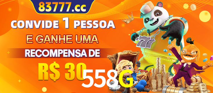 Banner institucional da 558G sobre parceria de marcas e criação de uma marca de excelência, apresentando os mascotes de jogos populares como o Fortune Tiger.