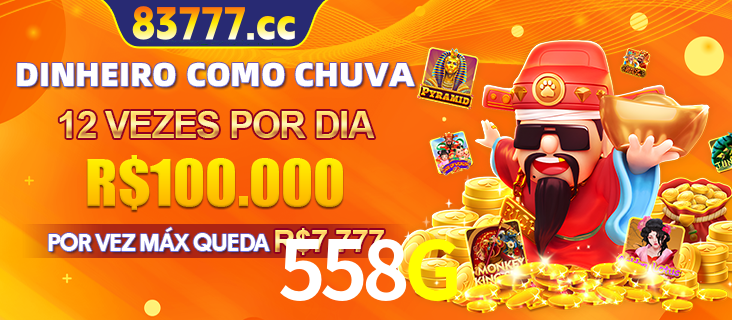 Banner do programa de recompensas Recomende para amigos do 558G, detalhando os bônus por convidar amigos, com prêmios que chegam a R$288.888.
