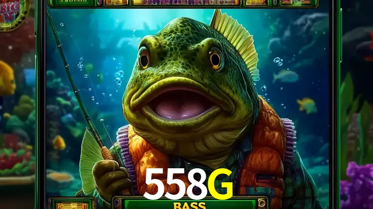 Personagem de peixe pescador do popular jogo de slot com tema de pescaria, uma das emocionantes opções de caça-níqueis para jogar e ganhar no cassino 558G.